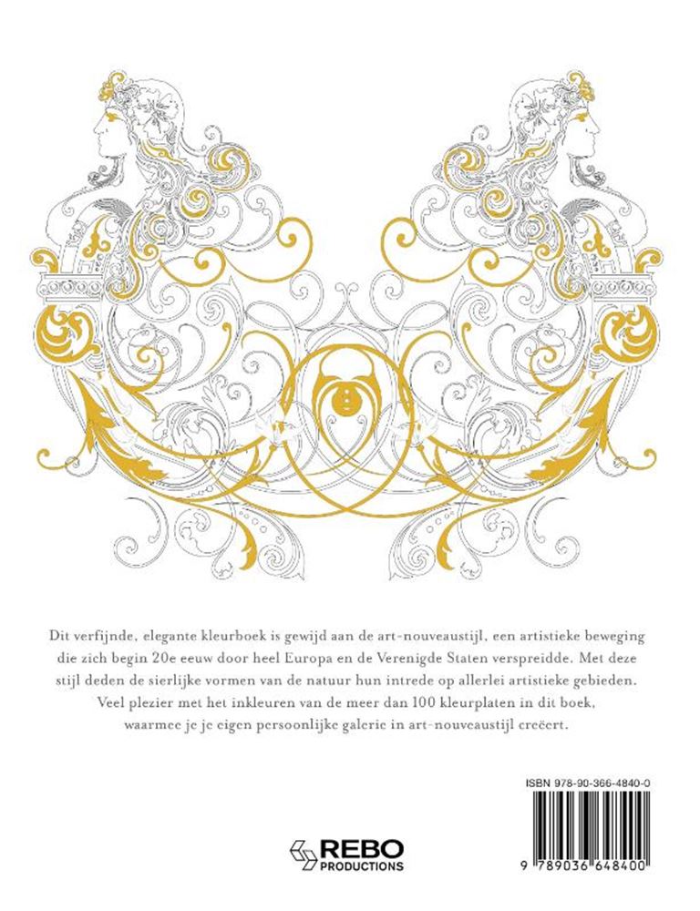 Rebo editori art nouveau - libro da colorare