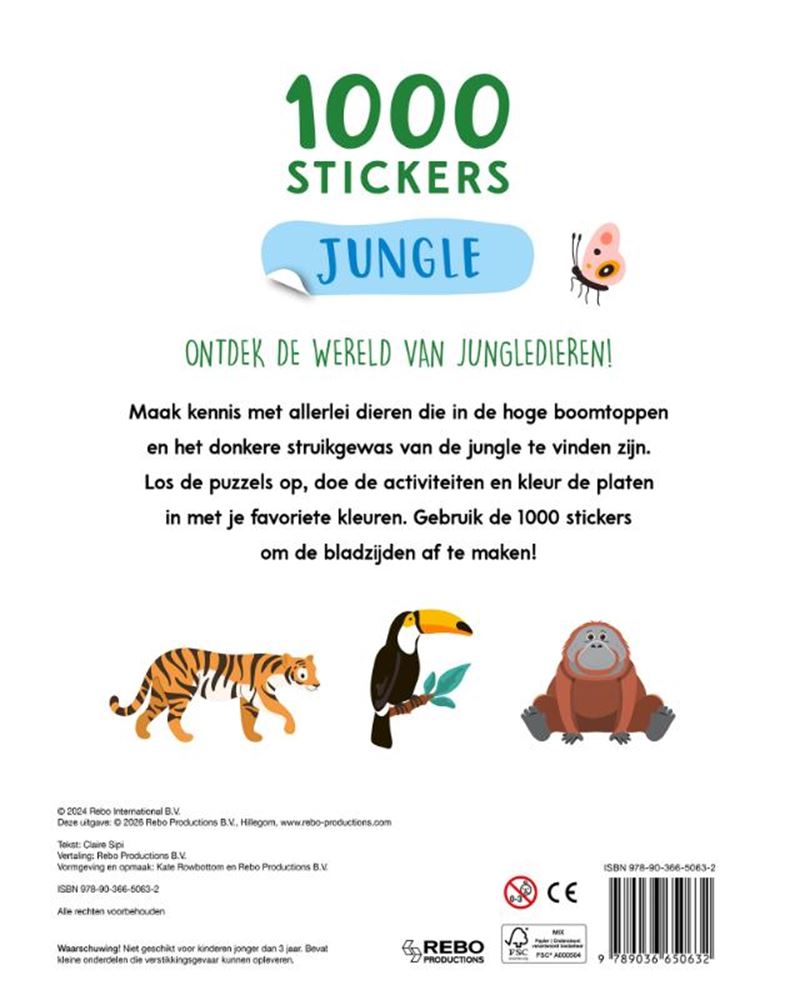 Jungle - 1000 stickers 4+