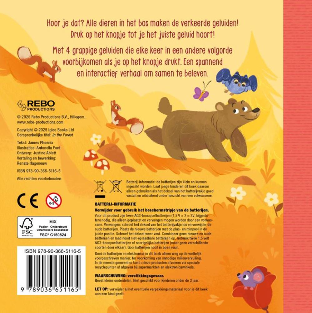 In het bos - zoek het geluid 2+