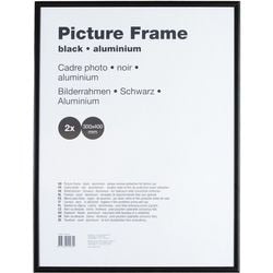 Cornice intercambiabile in alluminio e antiriflesso 30x40cm nera