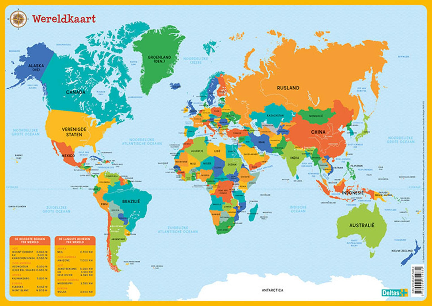 Mappa del mondo del fallimento educativo delta