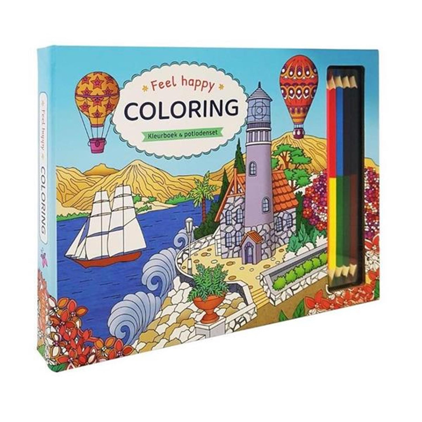 I Delta si sentono felici colorando: libro da colorare e set di matite