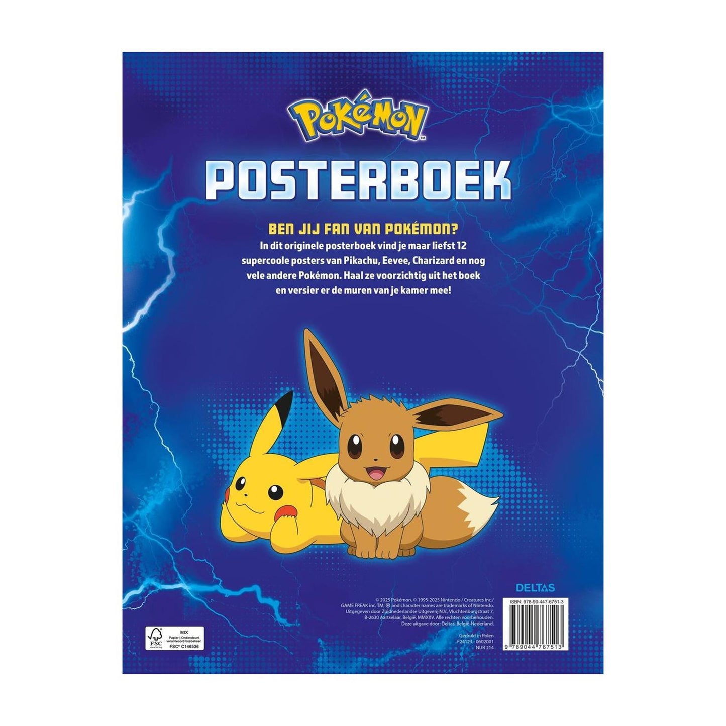 Libro con poster dei Pokemon Delta