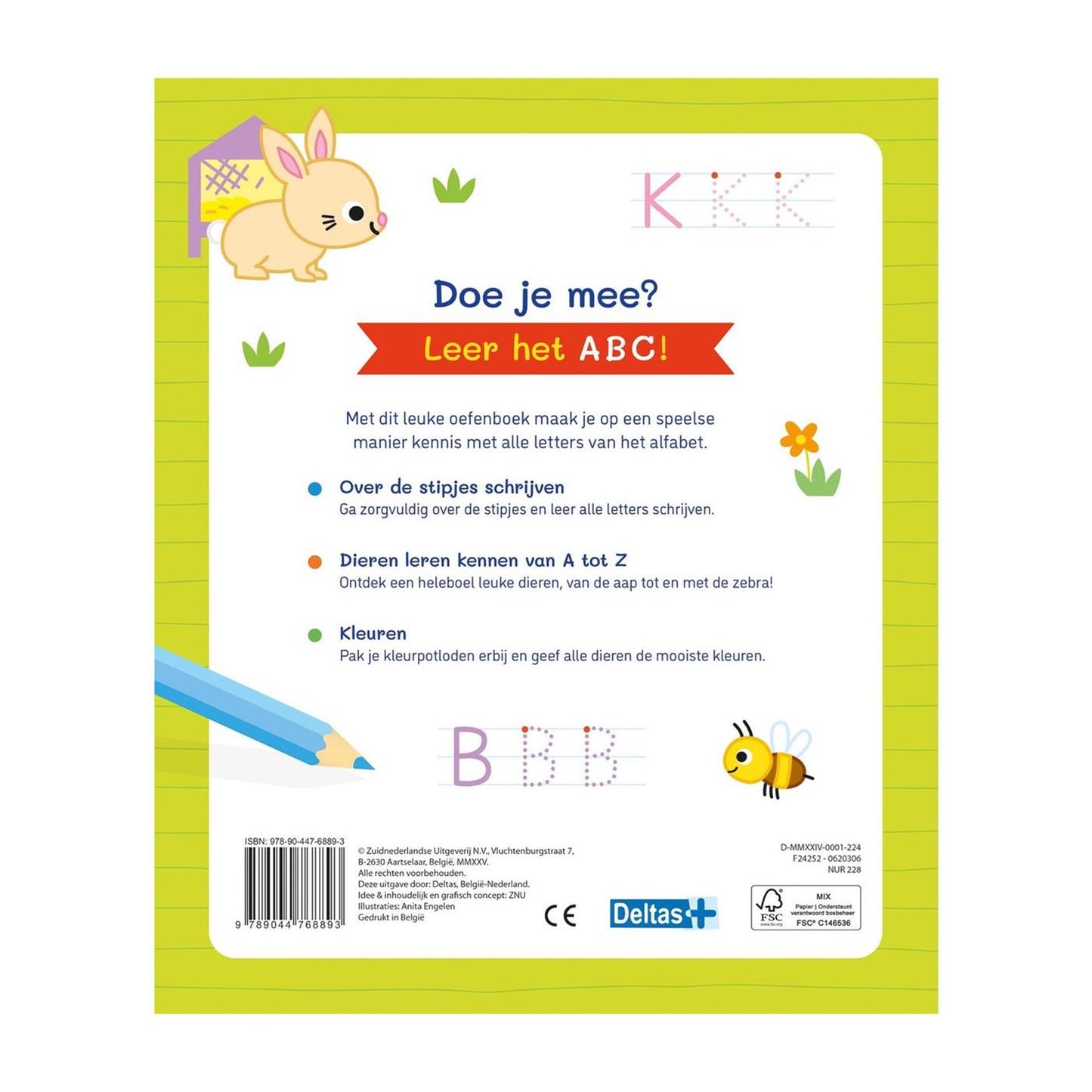 Deltas il mio primo quaderno ABC 4-6 anni.