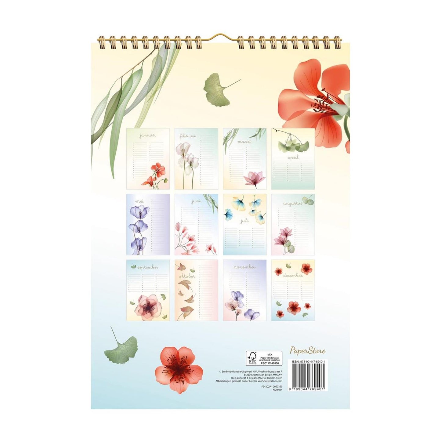 Flores del calendario de cumpleaños de Deltas
