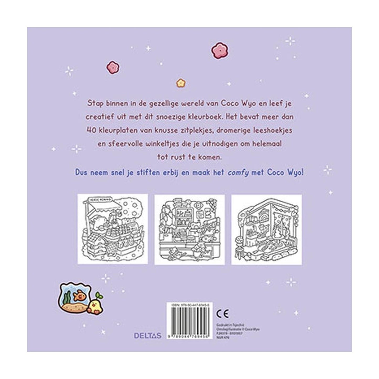 Libro da colorare carino e comodo di Delta Coco Wyo