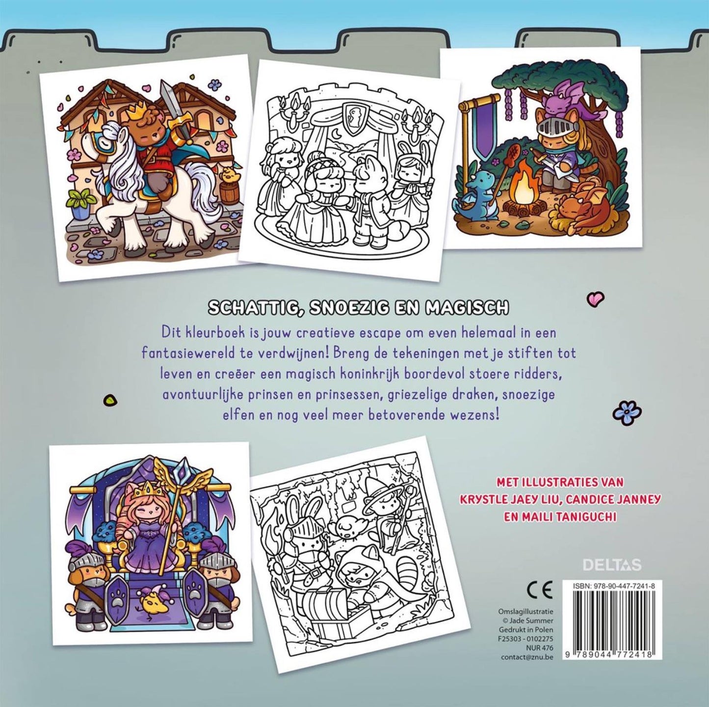 Deltas cozy kingdom - fantasy kleurboek jade summer