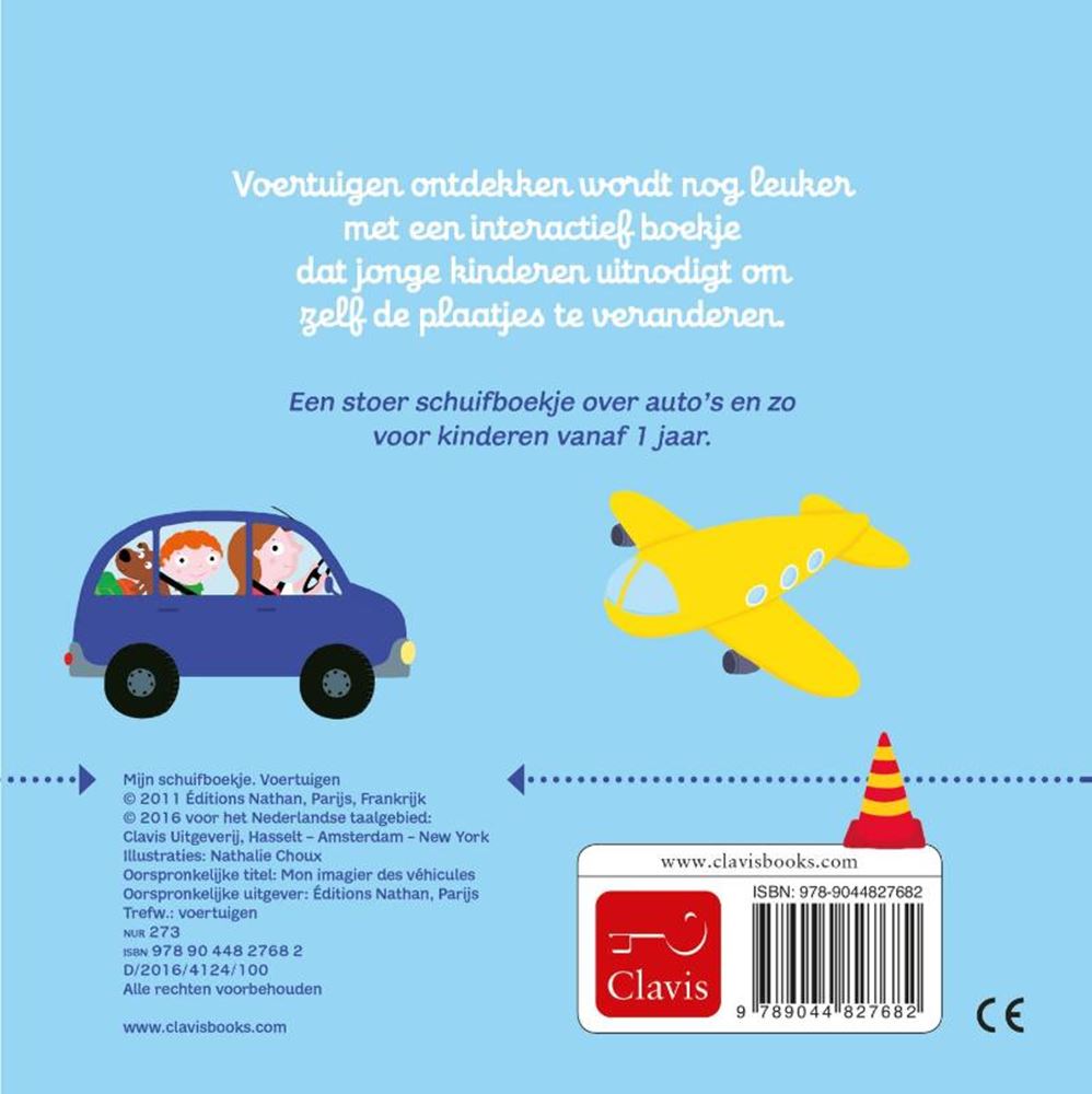 Mijn schuifboekje: voertuigen (karton).