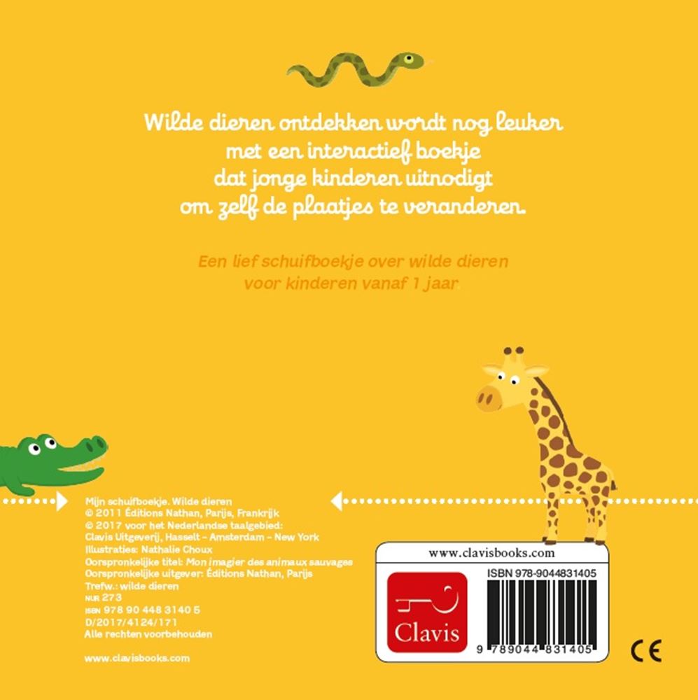 Il mio libro scorrevole: animali selvatici (cartone)