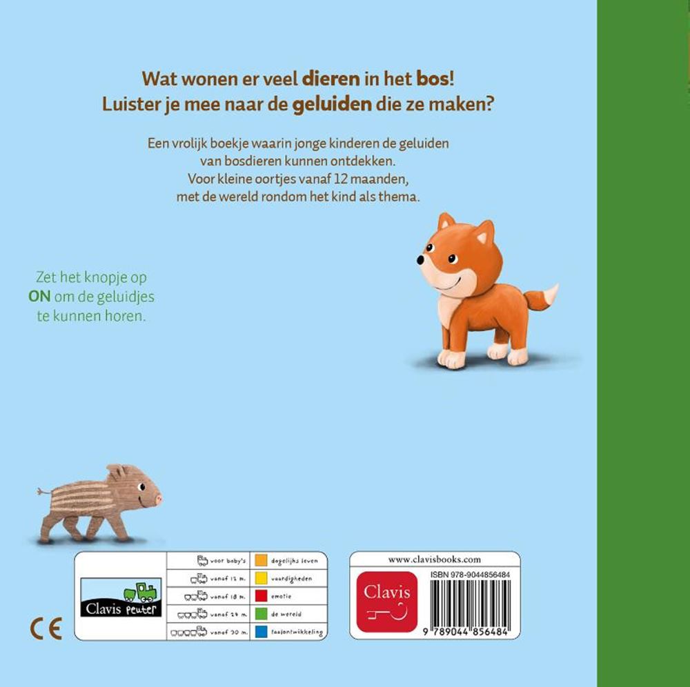 Libro sonoro: animales del bosque. (nuevo) 1+