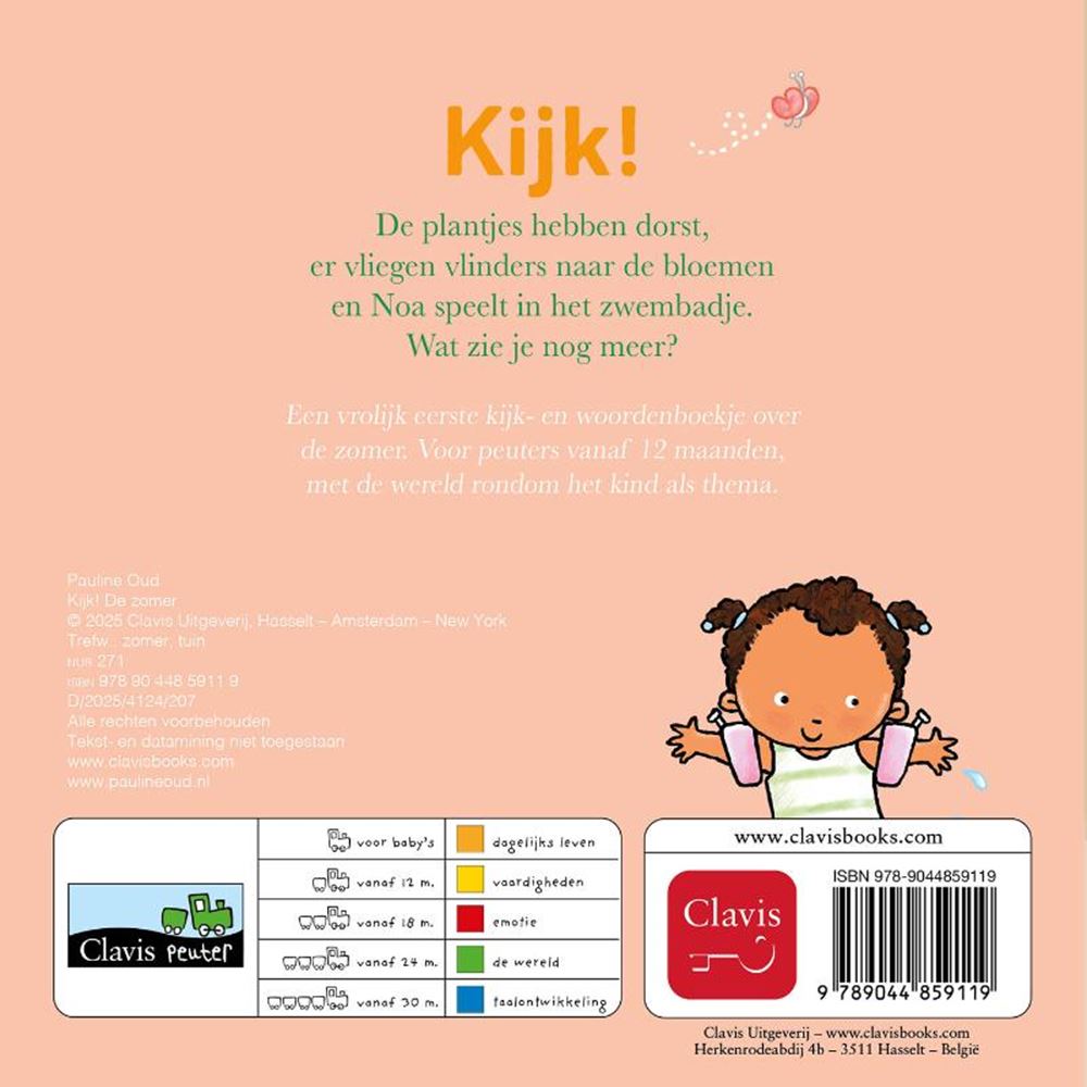Kartonboek: kijk! de zomer 1+