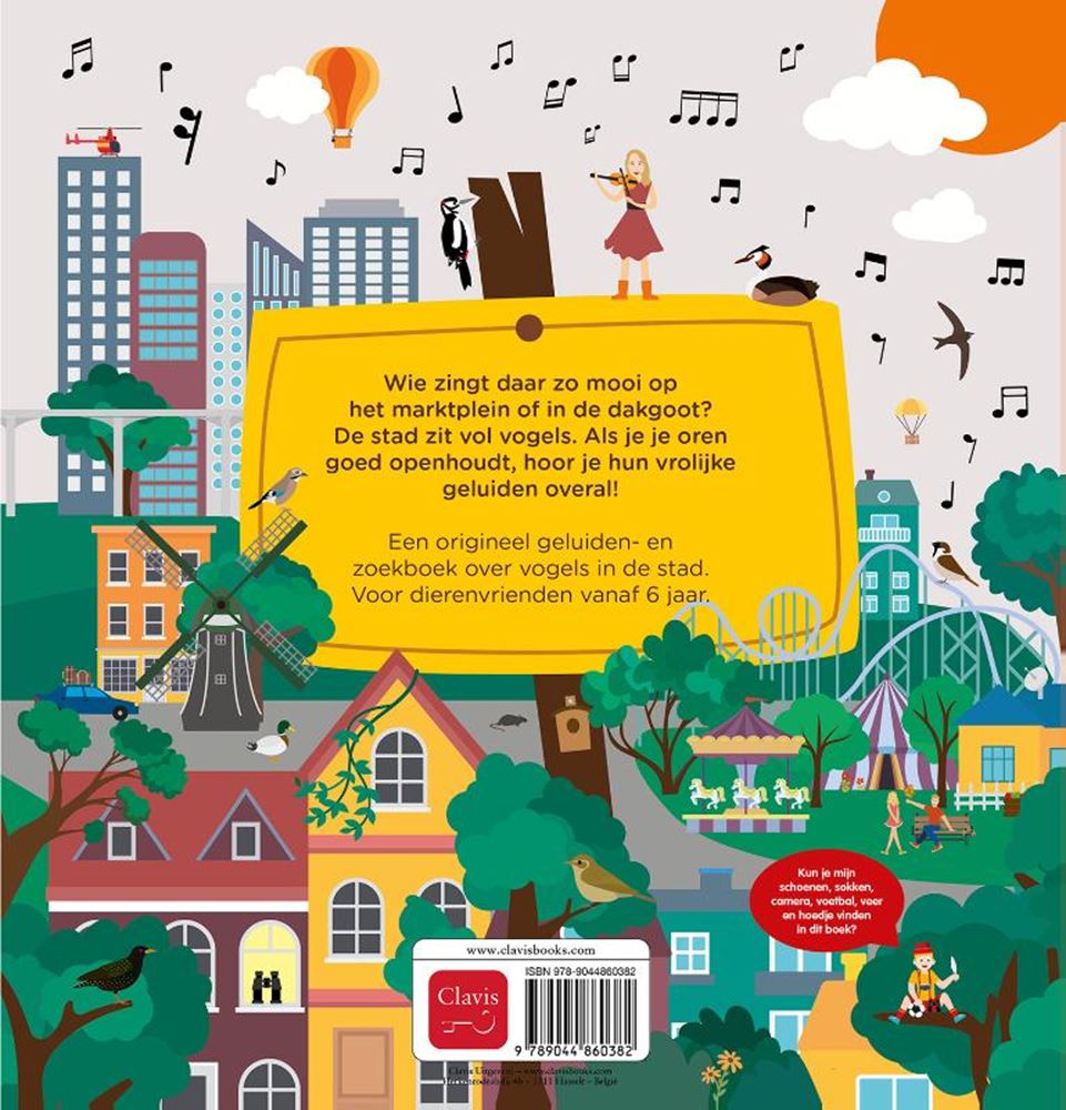 Libro sonoro: pájaros en la ciudad 6+