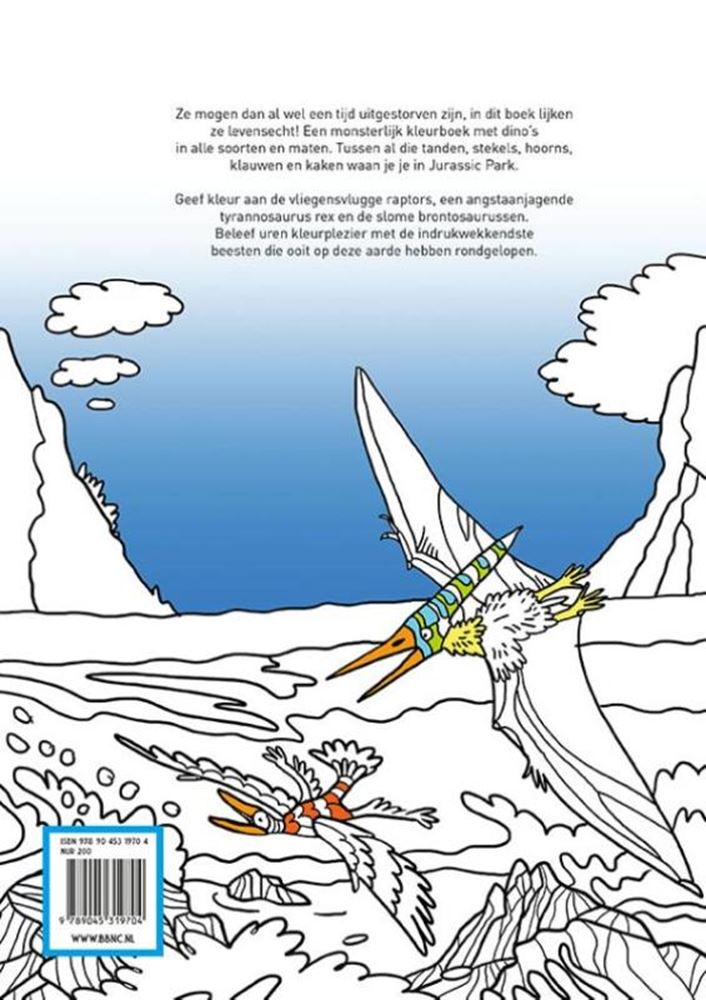 Libro para colorear: dinosaurio.