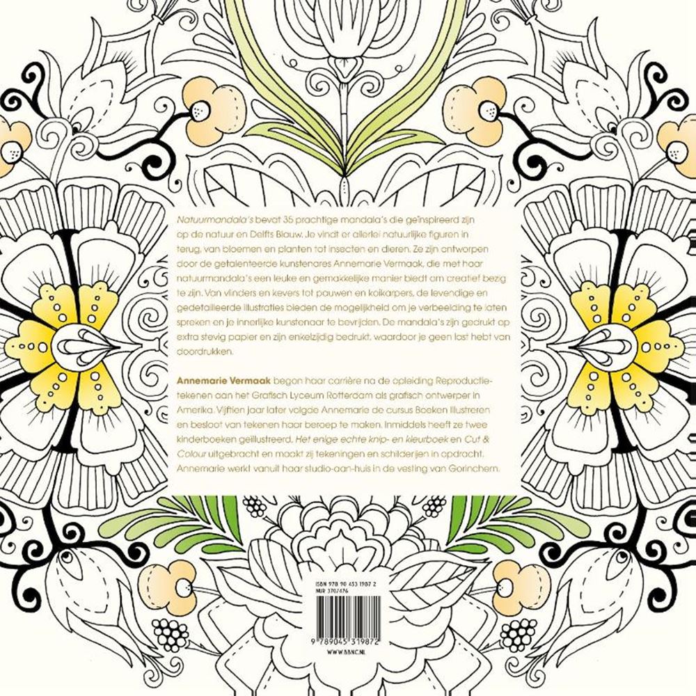Libro para colorear: mandalas de naturaleza.