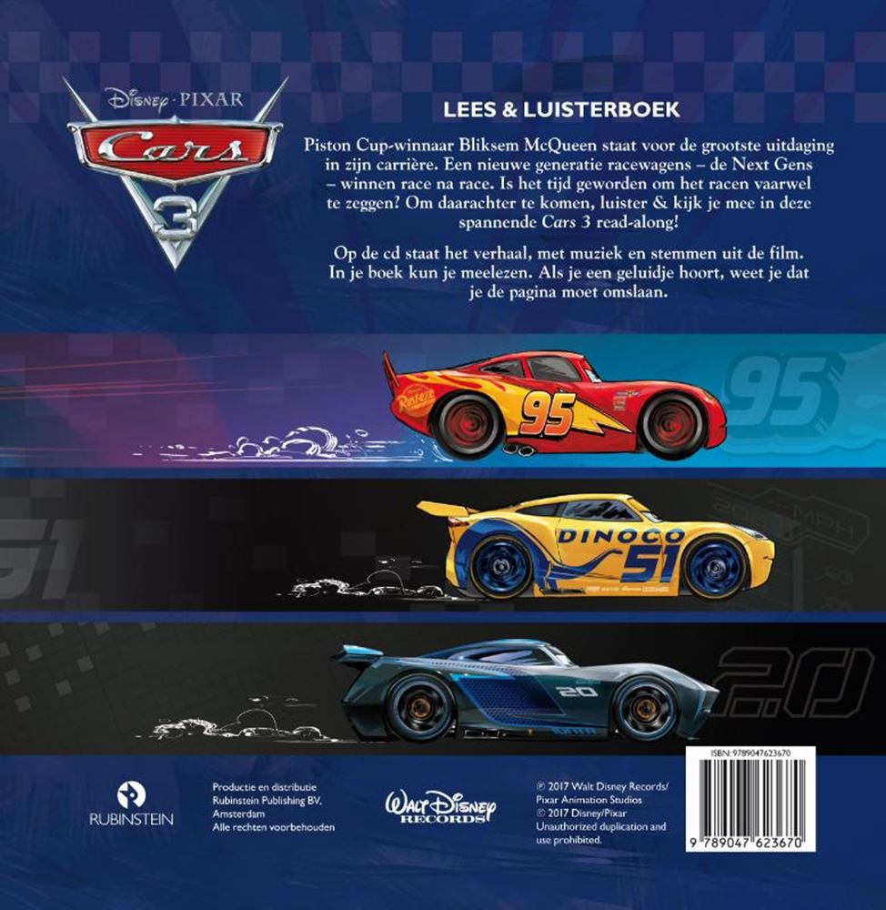 Disney: coches 3 (libro+CD). 3+