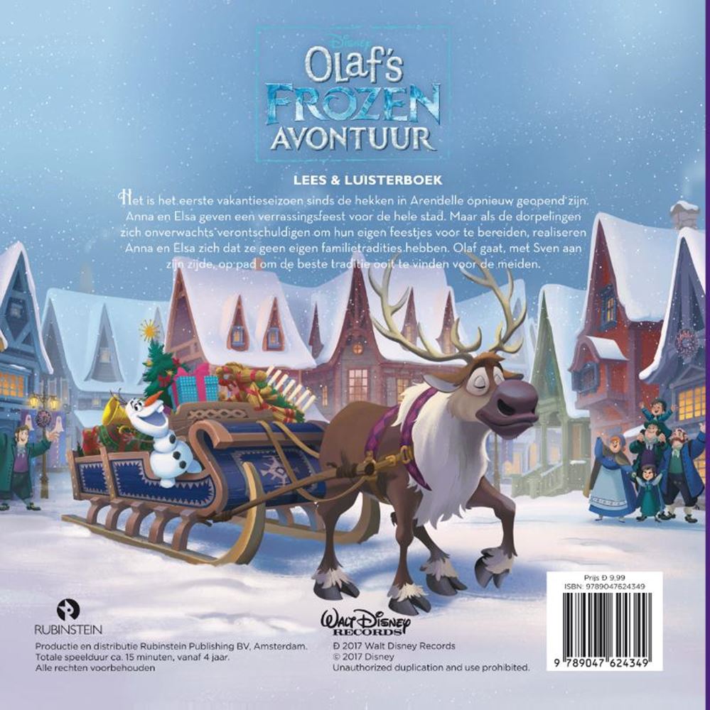 La aventura helada de Olaf (libro + CD). 4+