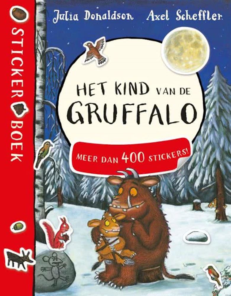 Libro de pegatinas El niño del Gruffalo. 3+