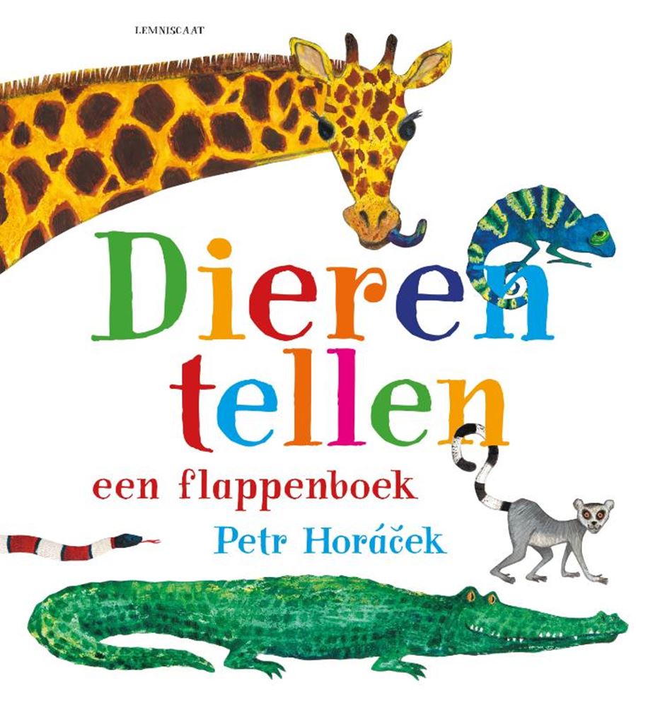 Libro de solapas para contar animales.