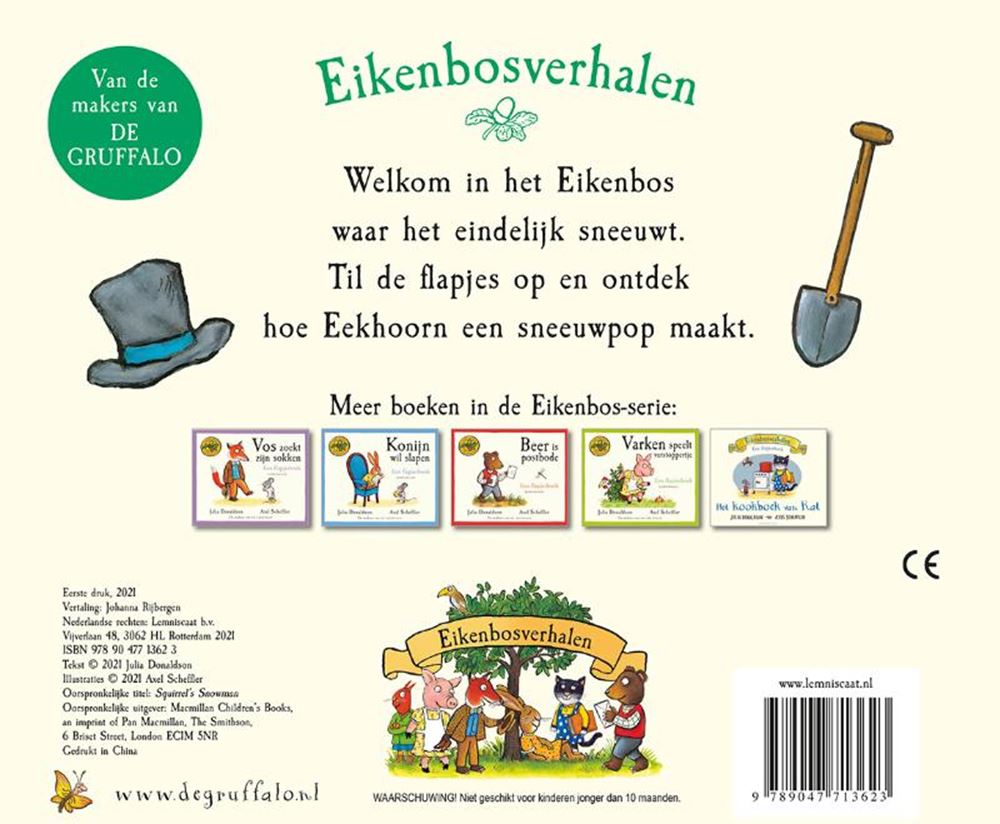 Libro animado: ardillas muñeco de nieve. 2+