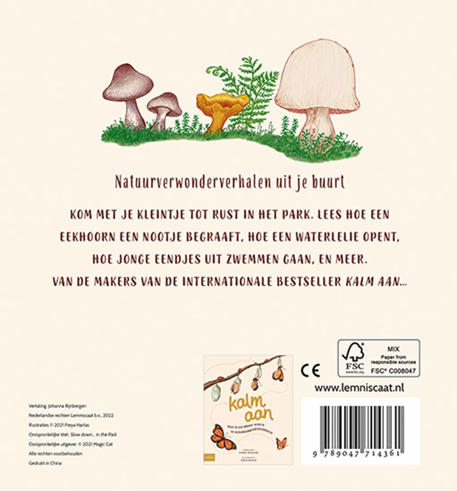 Tómatelo con calma... en el parque. libro de tablero 2+