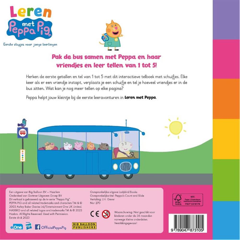 El primer libro de contar de Peppa, el Gran Globo.