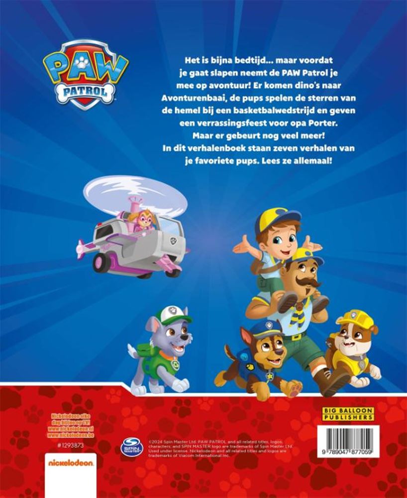 Book Paw Patrol Stories prima di coricarsi