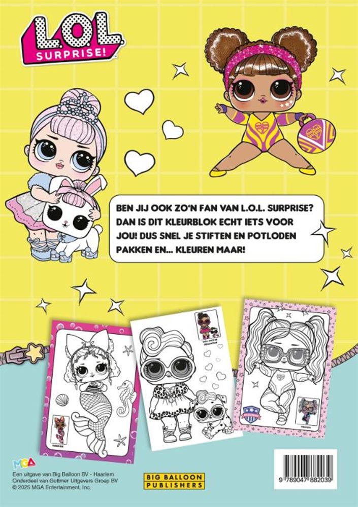 Kleurboek: l.o.l. surprise! kleurblok 4+
