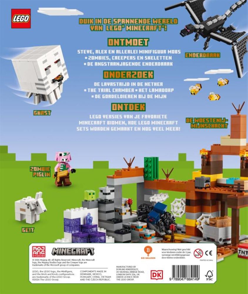 Libro grande de lego minecraft 6+