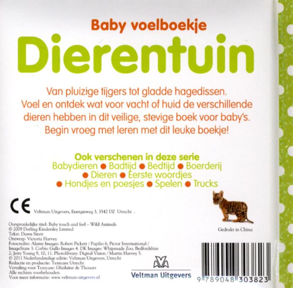 Libro táctil para bebés: zoológico. 0+