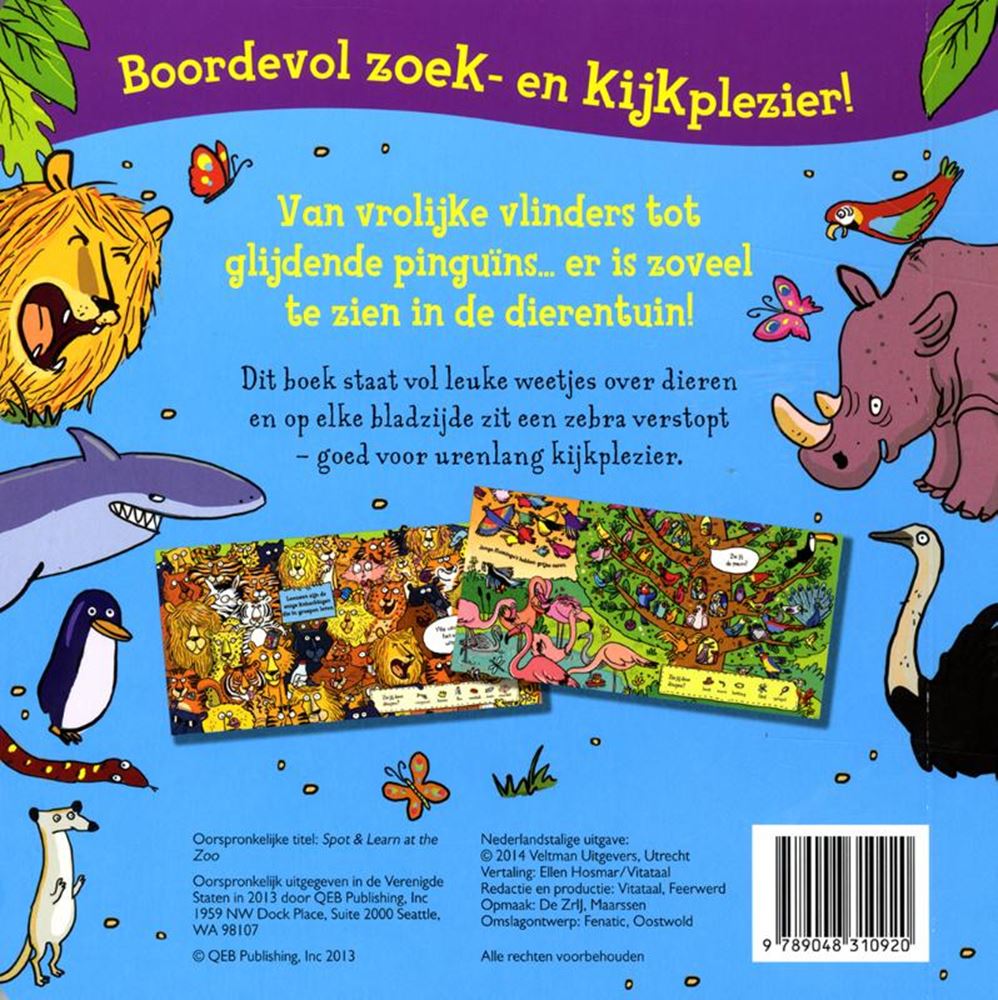 Descubre y aprende: en el zoológico. 3+