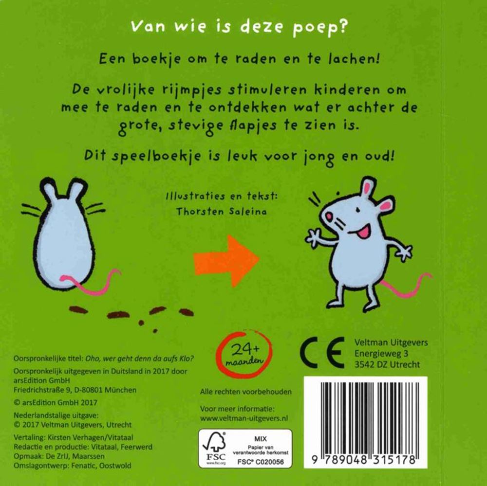 ¿A quién pertenece esta caca (libro de cartón)? 1+