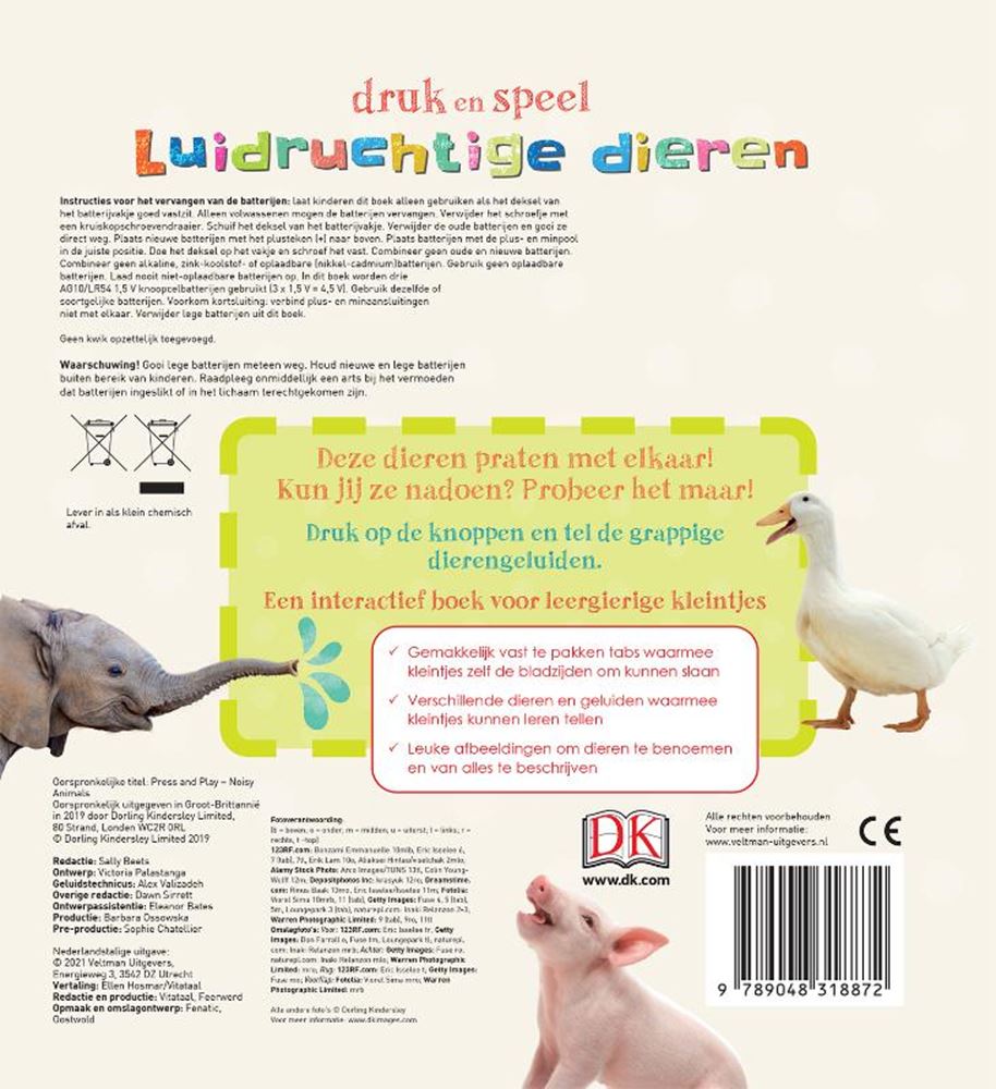 Libro sonoro: animales ruidosos. 1+