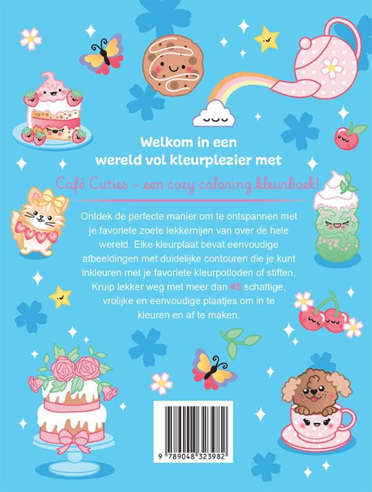 Café cuties - accogliente libro da colorare 6+