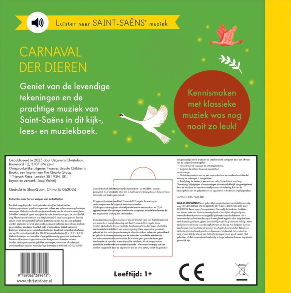 Libro sonoro: Carnaval de los animales 1+