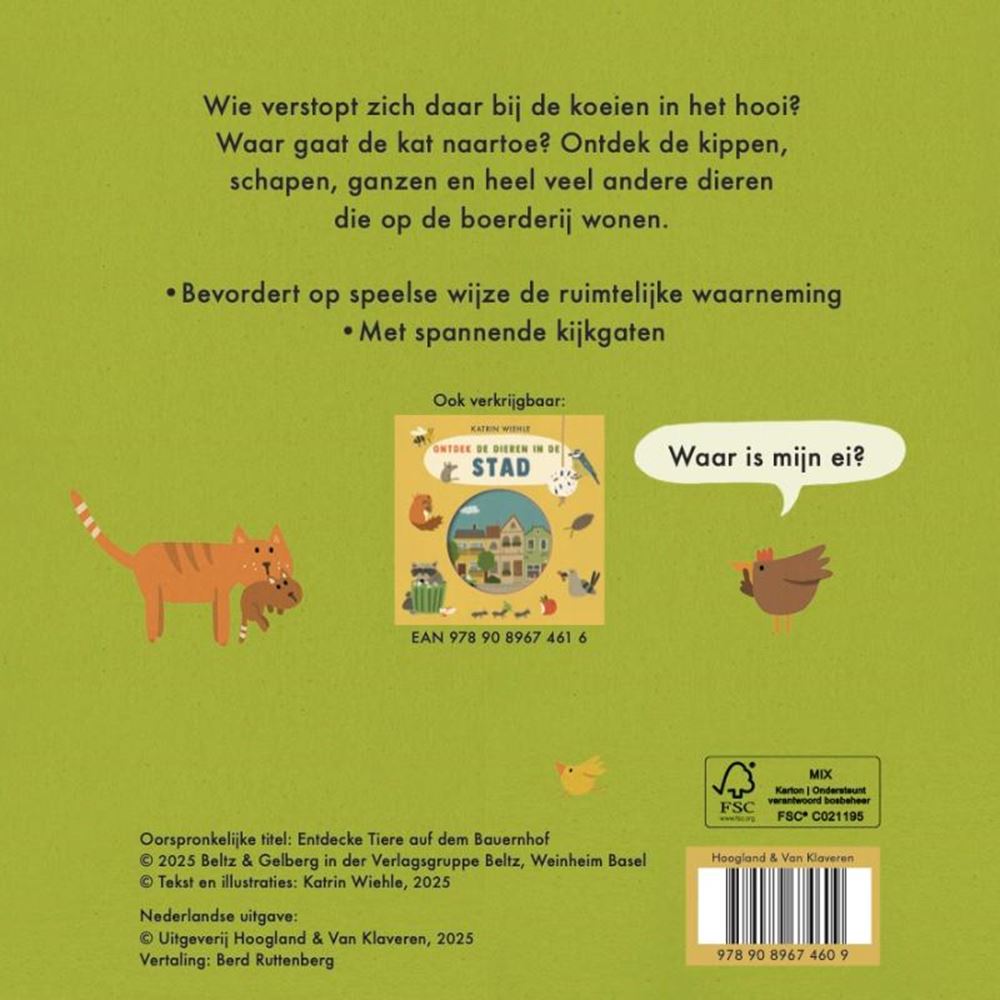 Kartonboek: dieren op de boerderij 3+