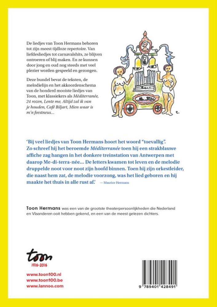 Liedjesboek toon hermans. honderd liedje