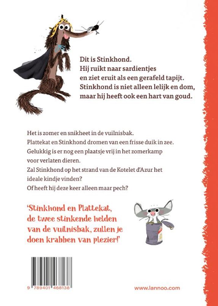 Stinkhond aan het strand 6+
