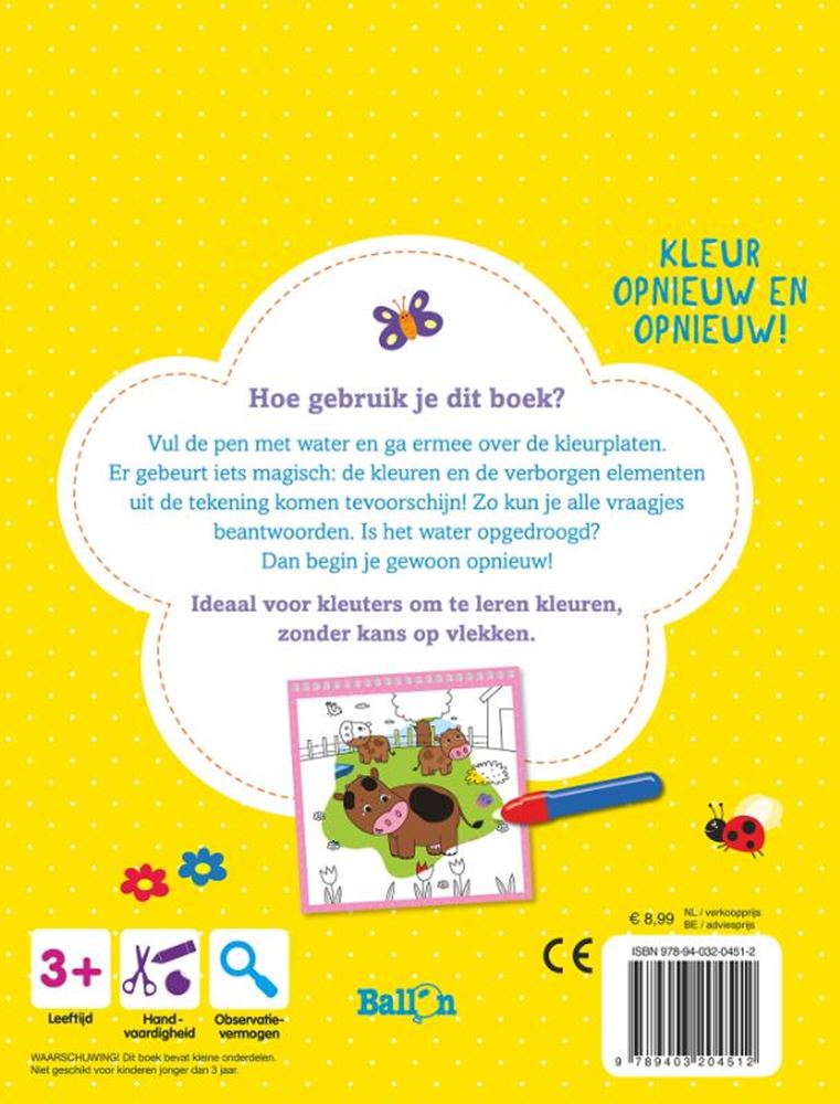 Coloración estándar de editorial con agua - la granja
