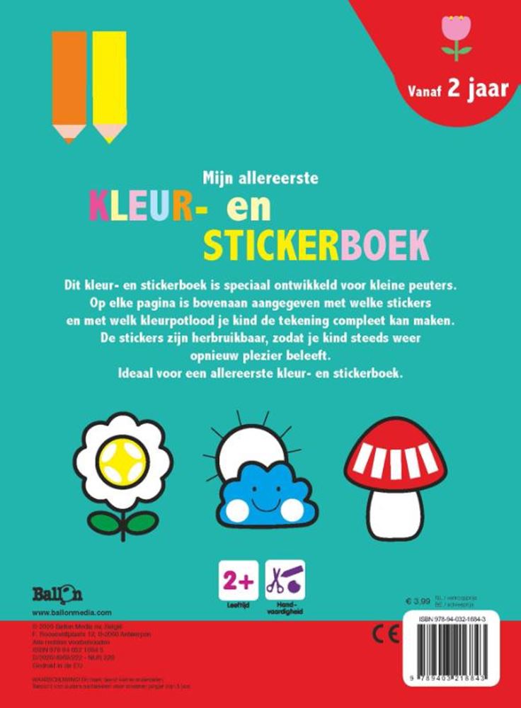 Mijn allereerste kleur- en stickerboek