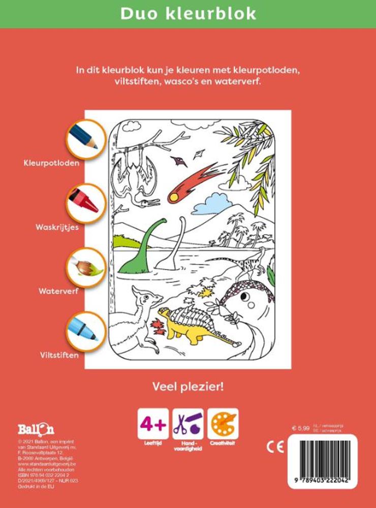 Blocchi colorati duo editore standard: dinosauri e animali