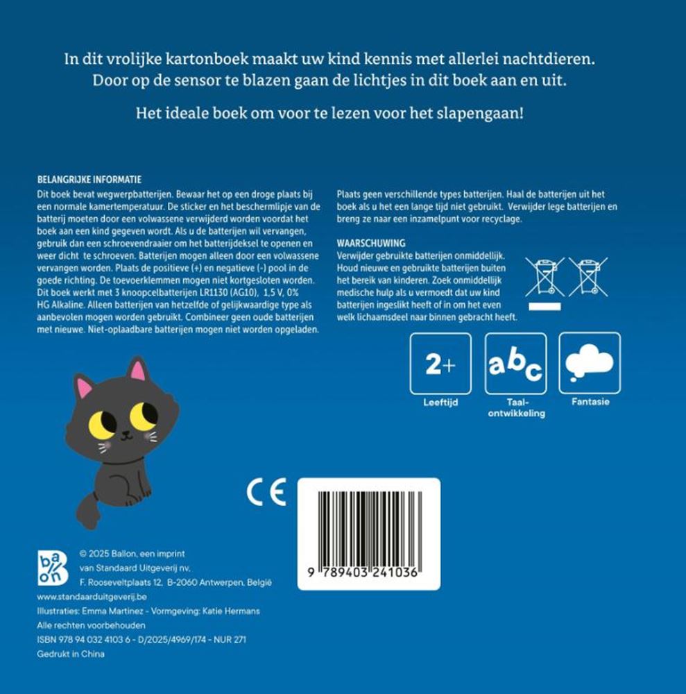 Editor estándar mi libro de luz - animales en la noche 2+