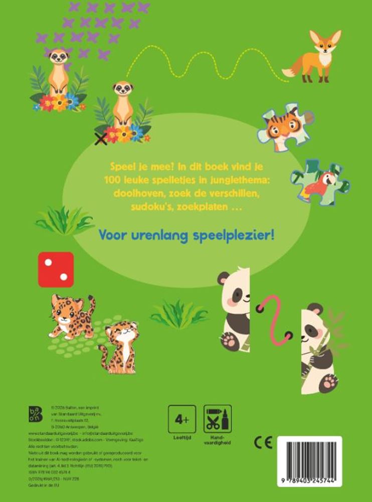 100 spelletjes: de jungle 4+