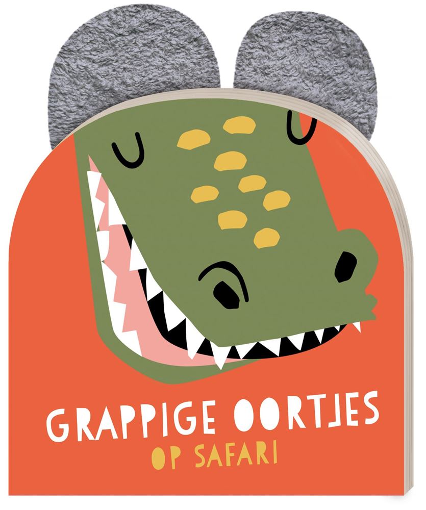 Grappige oortjes. op safari - krokodil.