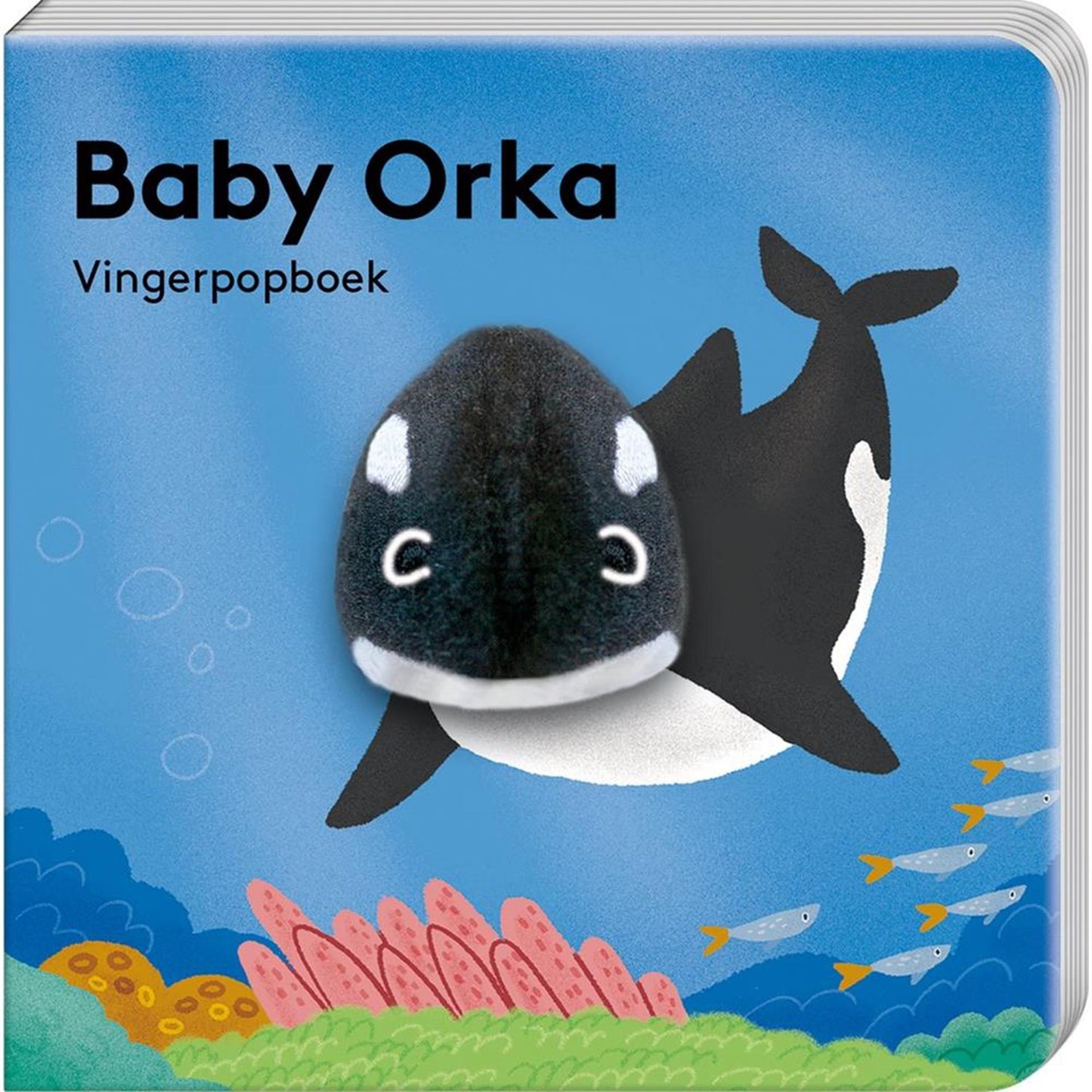 Libros de imágenes libro de marionetas de dedo animal acuático orca bebé