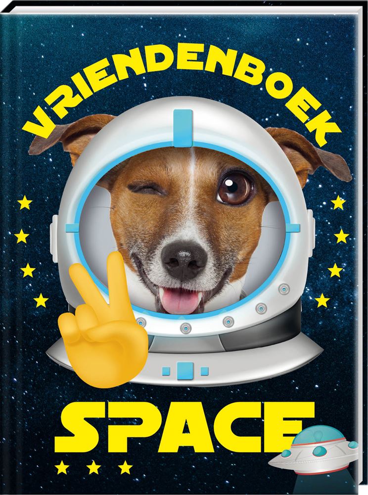 Libro de amistad de perros espaciales.