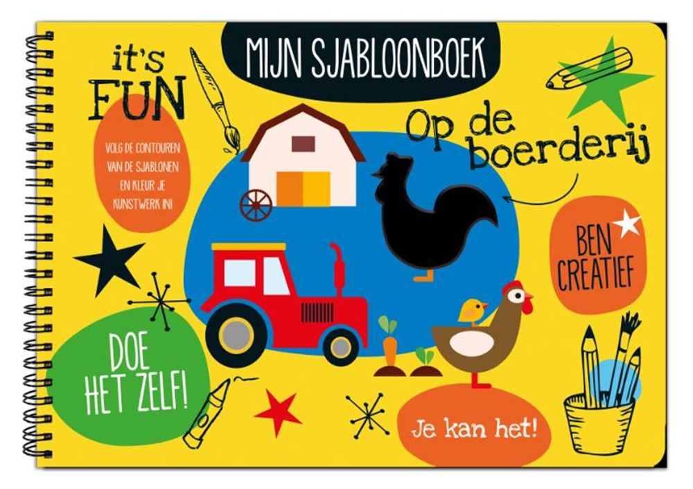 Interstat mijn sjabloonboek-op de boerderij. 4+