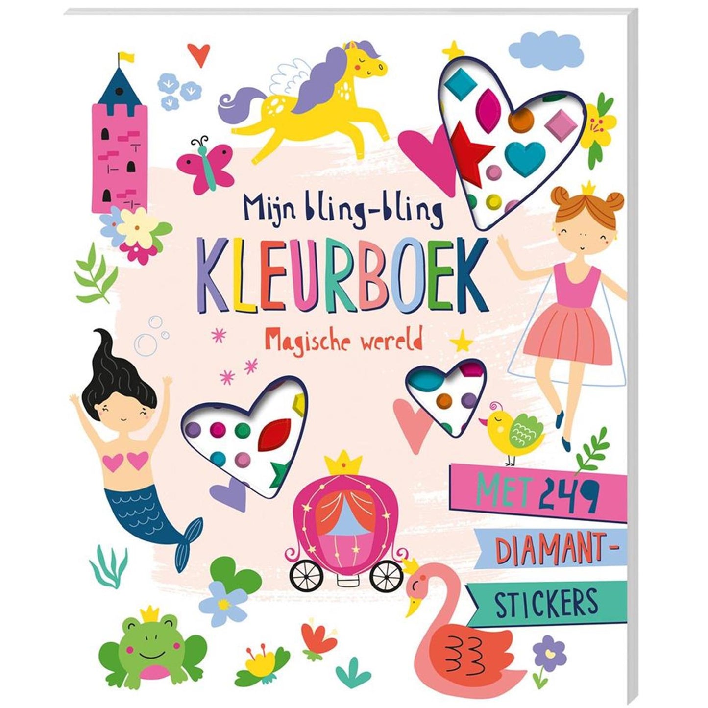 Imagebooks bling-bling libro da colorare mondo magico
