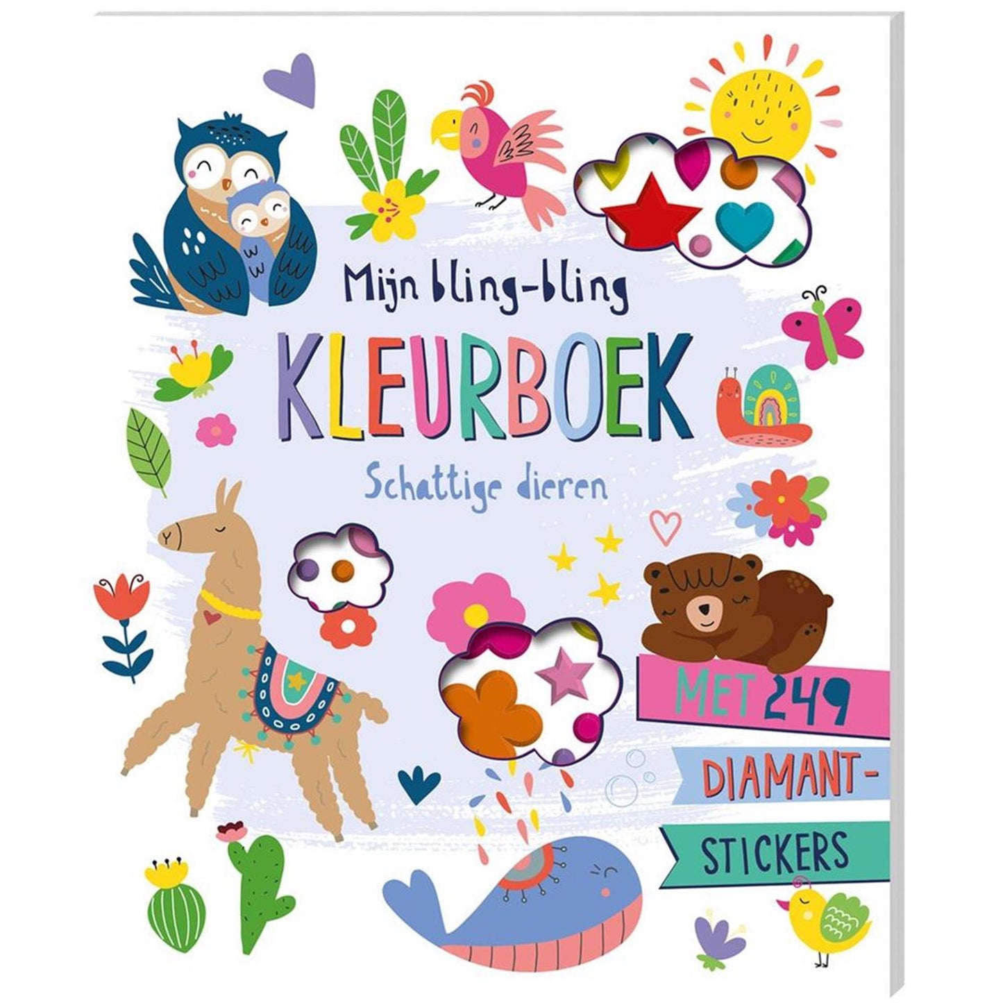 Imagebooks bling-bling libro da colorare simpatici animali