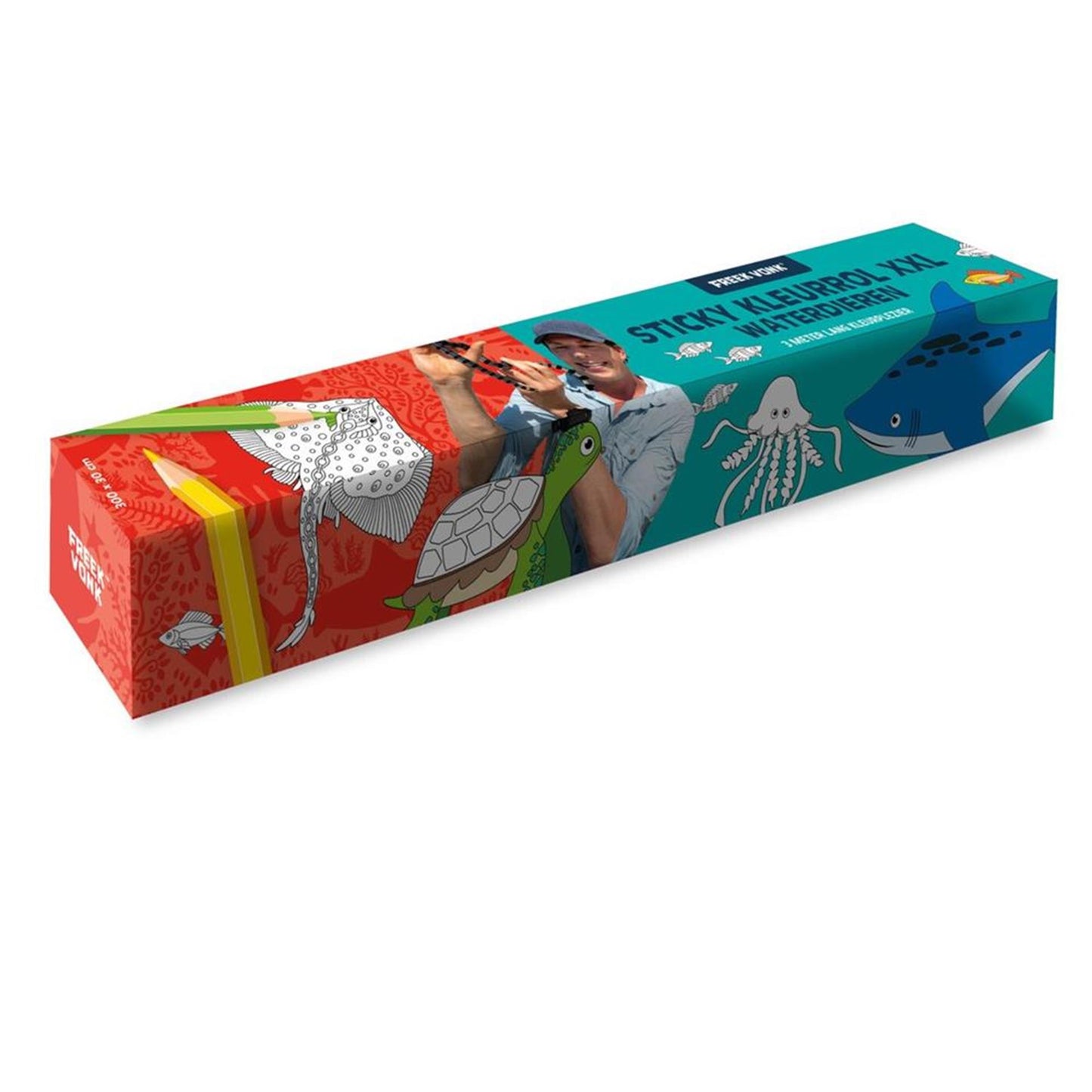 Imagebooks Freek Spark Sticky Coloring Scroll Animali acquatici