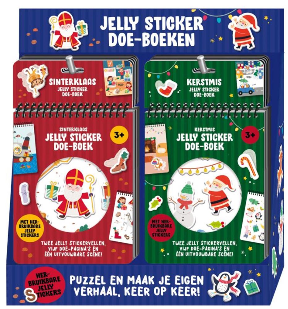 Display jelly sticker doe-boeken 2 x 6 e